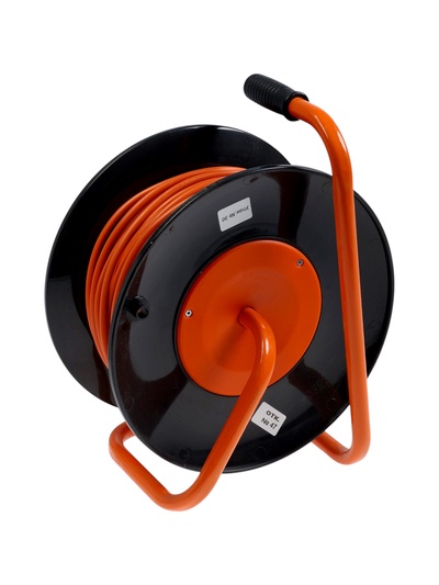 Удлинитель на катушке Luazon Lighting ЕСО, 4 розетки, 50 м, 10 А, ПВС 3×0.75 мм2, с з/к, IP 20, термовыключатель