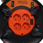 Удлинитель на катушке Luazon Lighting ЕСО, 4 розетки, 50 м, 10 А, ПВС 3×0.75 мм2, с з/к, IP 20, термовыключатель - Фото 4