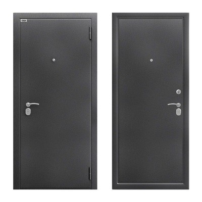 Входная дверь «Берлога СБ-90П», 870 × 2050 мм, левая, цвет антик серебро
