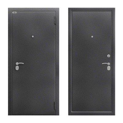 Входная дверь «Берлога. СБ-90П», 870×2050 мм, левая, цвет антик серебро