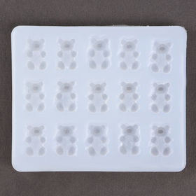 Форма силиконовая универсальная «Мишки», 9 × 7,5 × 0,8 см