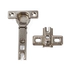 Петля накладная мини Slide-on, с ответной, планкой, под евровинт, угол открывания 98° - фото 24674313