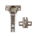 Петля накладная Slide-on, с ответной планкой H=2 под евровинт, угол открывания 100° - фото 24674334