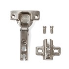 Петля накладная Slide-on, с отв планкой H=2 с евровинтом, угол открывания 100° - фото 24674341