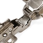 Петля полунакладная Slide-on, с отв планкой H=2 под евровинт, угол открывания 100° - фото 24674359