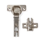 Петля накладная Slide-on, с отв планкой H=2 под саморез, угол открывания 100° - фото 24674369