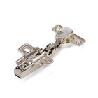 Петля накладная Clip-on, с доводчиком, с отв планкой H=0 под евровинт, угол открывания 95° - фото 24674392