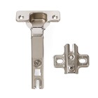 Петля Slide-on, угол уст 45, с ответной планкой H=2 под евровинт, угол открывания 90° - фото 24674403