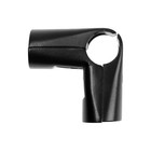 Соединитель угловой трех труб d=25 мм, регулируемый, черный - фото 24674606