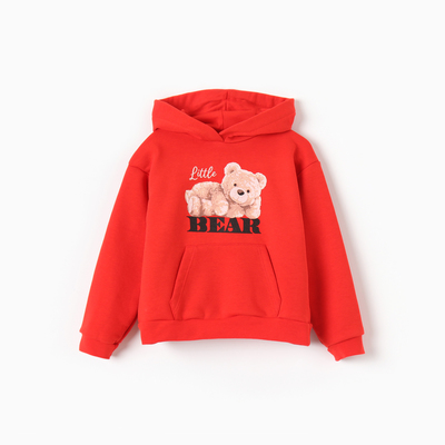 Джемпер с капюшоном «Крошка Я. Мишка», рост 74-80 см, красный