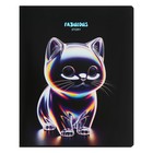 Тетрадь 48 листов в клетку Glow, обложка мелованный картон, тиснение фольгой, блок офсет, МИКС - фото 24674610