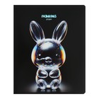 Тетрадь 48 листов в клетку Glow, обложка мелованный картон, тиснение фольгой, блок офсет, МИКС - фото 24674611