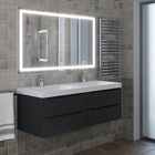 Тумба подвесная Uperwood, под раковину Uperwood Tanos 120, цвет чёрный - Фото 1