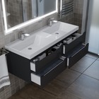 Тумба подвесная Uperwood, под раковину Uperwood Tanos 120, цвет чёрный - Фото 3