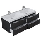 Тумба подвесная Uperwood, под раковину Uperwood Tanos 120, цвет чёрный 10666832