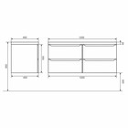 Тумба подвесная Uperwood, под раковину Uperwood Tanos 120, цвет чёрный 10666832