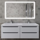 Тумба подвесная Uperwood, под раковину Uperwood Tanos 120, цвет белый/графит - Фото 2