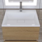 Тумба под раковину Uperwood Barsa, 50 см, подвесная, белая/дуб сонома - Фото 6