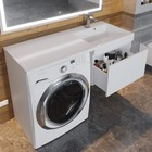 Тумба подвесная Uperwood, под стиральную машину Uperwood Magenta 50, выдвижной ящик, цвет белый - Фото 8