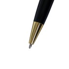Ручка подарочная, шариковая "Рябь", поворотная, в пластиковом футляре, чёрная с золотистыми вставками - Фото 3