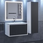 Тумба подвесная Uperwood, под раковину Uperwood Next 70, 1 ящик, цвет белый/графит - Фото 1