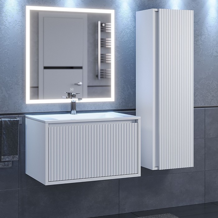 Тумба подвесная Uperwood, под раковину Uperwood Next 70,1 ящик, цвет белый - Фото 1