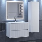 Тумба под раковину Uperwood Next подвесная, 70 см, белая, 2 ящика - Фото 3