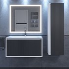 Тумба под раковину Uperwood Next подвесная, 80 см, белая/графит, 1 ящик 10666859 - фото 319557908