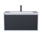 Тумба подвесная Uperwood, под раковину Uperwood Next 80, 1 ящик, цвет белый/графит - Фото 3