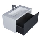 Тумба подвесная Uperwood, под раковину Uperwood Next 80, 1 ящик, цвет белый/графит - Фото 4
