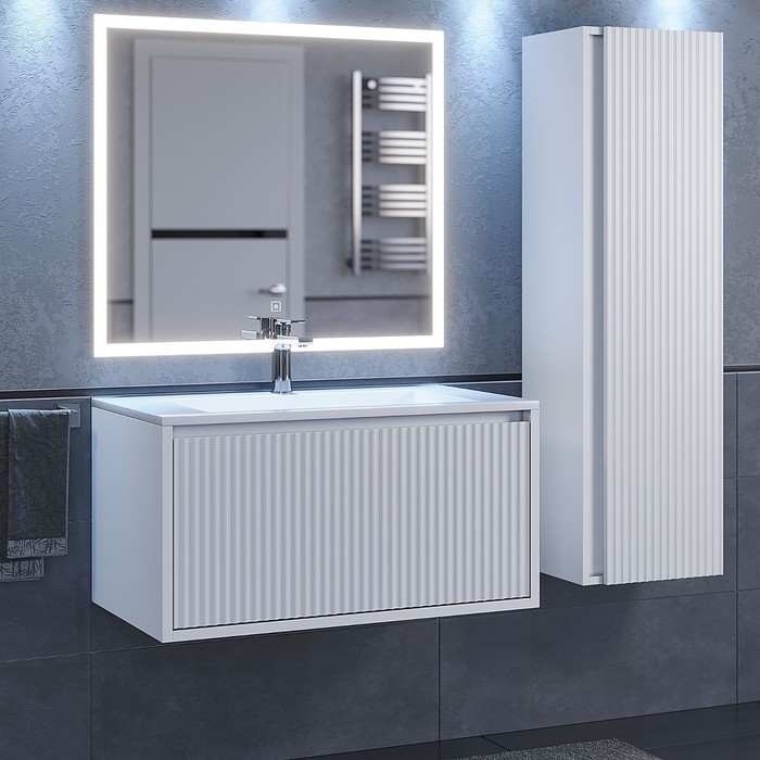 Тумба подвесная Uperwood, под раковину Uperwood Next 80, 1 ящик, цвет белый - Фото 1