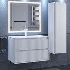 Тумба подвесная Uperwood, под раковину Uperwood Next 80, 2 ящика, цвет белый - Фото 3