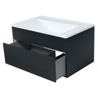 Тумба подвесная Uperwood, под раковину Uperwood Lotus 80, цвет чёрный 10666867