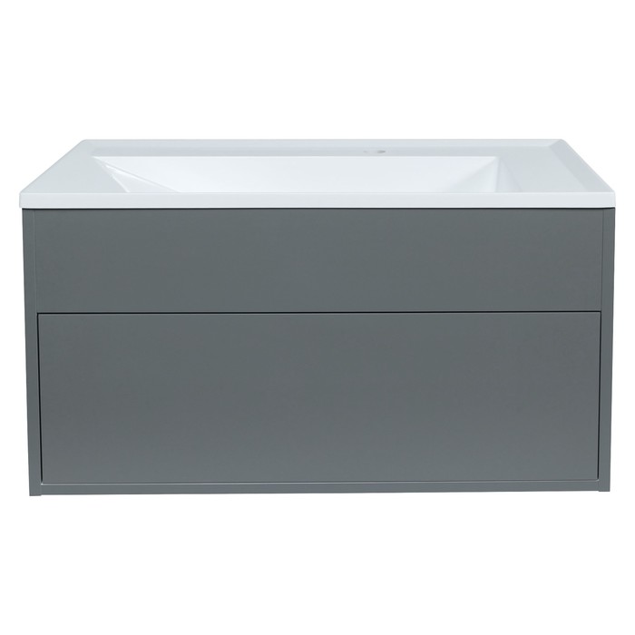 Тумба подвесная Uperwood, под раковину Uperwood Lotus 80, цвет серый - Фото 1