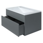 Тумба подвесная Uperwood, под раковину Uperwood Lotus 80, цвет серый 10666868