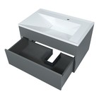 Тумба подвесная Uperwood, под раковину Uperwood Lotus 80, цвет серый - Фото 4