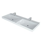 Раковина полувстраиваемая двойная Uperwood Classic 120 см, прямоугольная - фото 14438157
