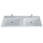 Раковина полувстраиваемая двойная Uperwood Classic 120 см, прямоугольная - Фото 5