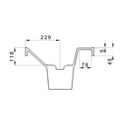 Раковина полувстраиваемая двойная Uperwood Classic 120 см, прямоугольная - Фото 7