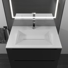 Раковина полувстраиваемая Uperwood Next 70 см, прямоугольная, белая - Фото 4