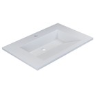 Раковина полувстраиваемая Uperwood Next 70 см, прямоугольная, белая - Фото 7