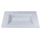 Раковина полувстраиваемая Uperwood Next 70 см, прямоугольная, белая - Фото 8