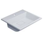 Раковина полувстраиваемая Uperwood Barsa, 50 см, белая - Фото 5