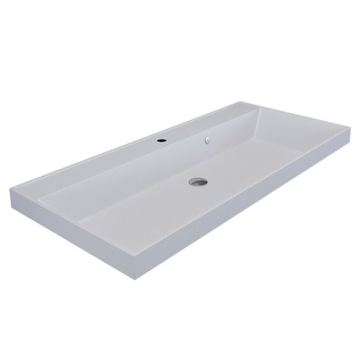 Раковина кварцевая Uperwood Classic Quartz 100 см, белая жасмин