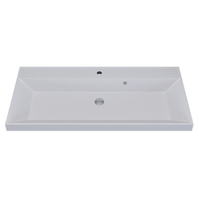 Раковина кварцевая Uperwood Classic Quartz 100 см, белая жасмин