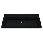 Раковина кварцевая Uperwood Classic Quartz 100 см, черная матовая, космос - Фото 3