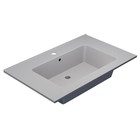 Раковина кварцевая полувстраиваемая Uperwood Parma Quartz, 75 см, белая матовая, жасмин - Фото 1