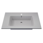 Раковина кварцевая полувстраиваемая Uperwood Parma Quartz, 75 см, белая матовая, жасмин - Фото 2