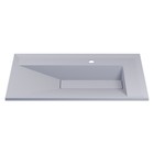 Раковина кварцевая Uperwood Lotus Quartz, 80 см, белая матовая, жасмин - фото 14927105