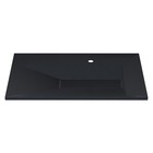 Раковина кварцевая Uperwood Lotus Quartz, 80 см, черная матовая, космос - фото 14799921